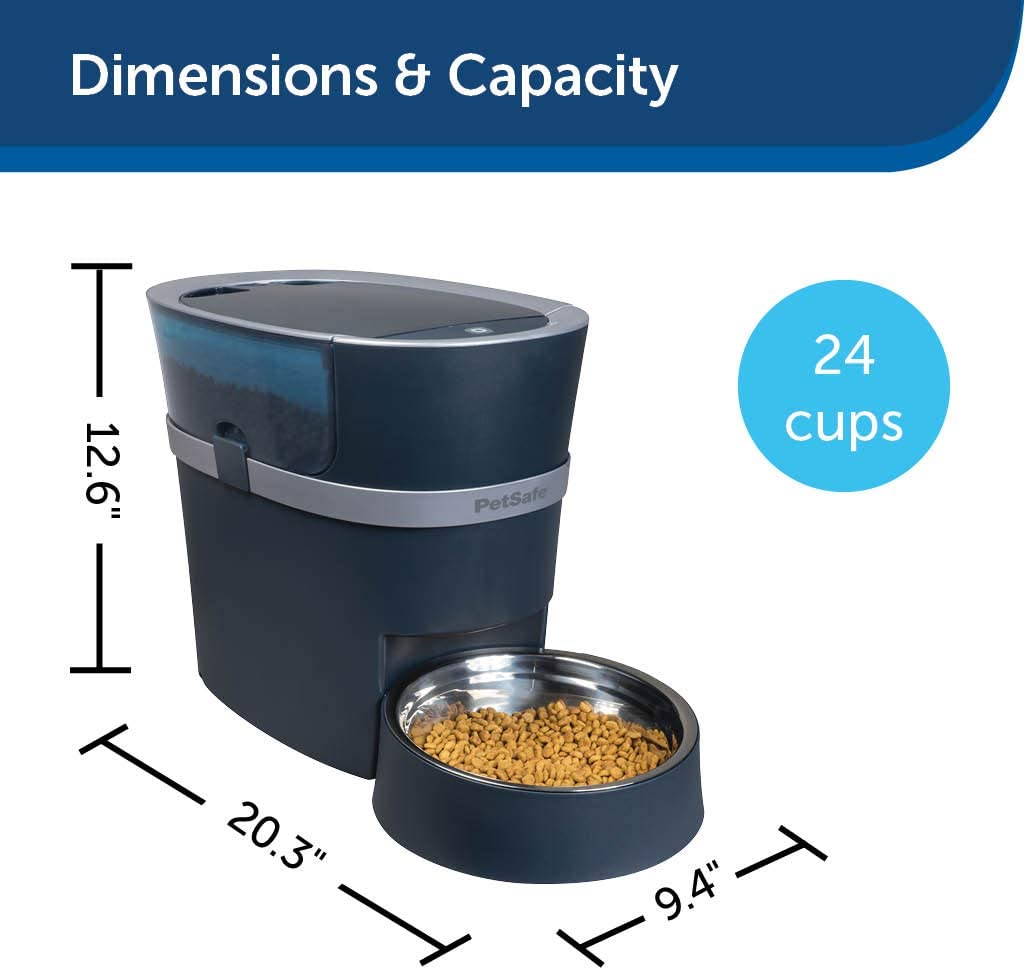 PetSafe Smart Feed Wi-Fi Automatic Dog and Cat Feeder PFD00-16828 with App Control and Low Food Alerts