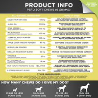 Allergy & Immune Support Chews for Dogs (Coconut & Carob Flavor)