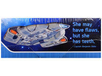 Skill 2 Snap Model Kit USS Defiant NX-74205 Starship "Star Trek: Deep Space Nine" (1993-1999) TV Series 1/1000 Scale Model by Polar Lights