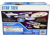Skill 2 Snap Model Kit U.S.S. Enterprise NCC-1701 Refit Spaceship "Star Trek II: The Wrath of Khan" (1982) Movie 1/1000 Scale Model by Polar Lights