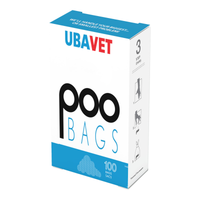 UBAVET DOO Extra-Long Waste Bags for Dogs & Cats – 100-Pack, Durable & Unscented - BIG FRENCHIES