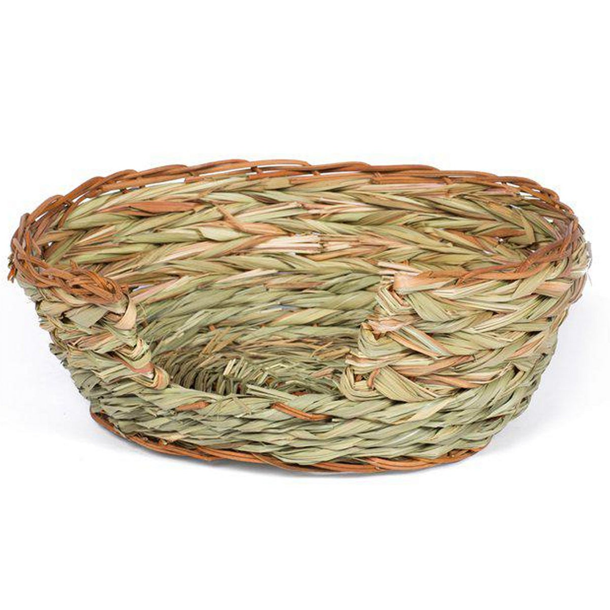 Prevue Pet Products Large Oval Pet Nest 1072 – Natural Woven Grass Hideaway for Guinea Pigs, Rabbits and Ferrets