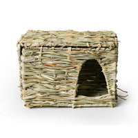 Prevue Pet Products Nature's Hideaway Large Grass Hut 1100 – Hand-Woven House for Guinea Pigs, Dwarf Rabbits and Ferrets