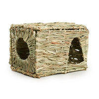 Prevue Pet Products Nature's Hideaway Large Grass Hut 1100 – Hand-Woven House for Guinea Pigs, Dwarf Rabbits and Ferrets