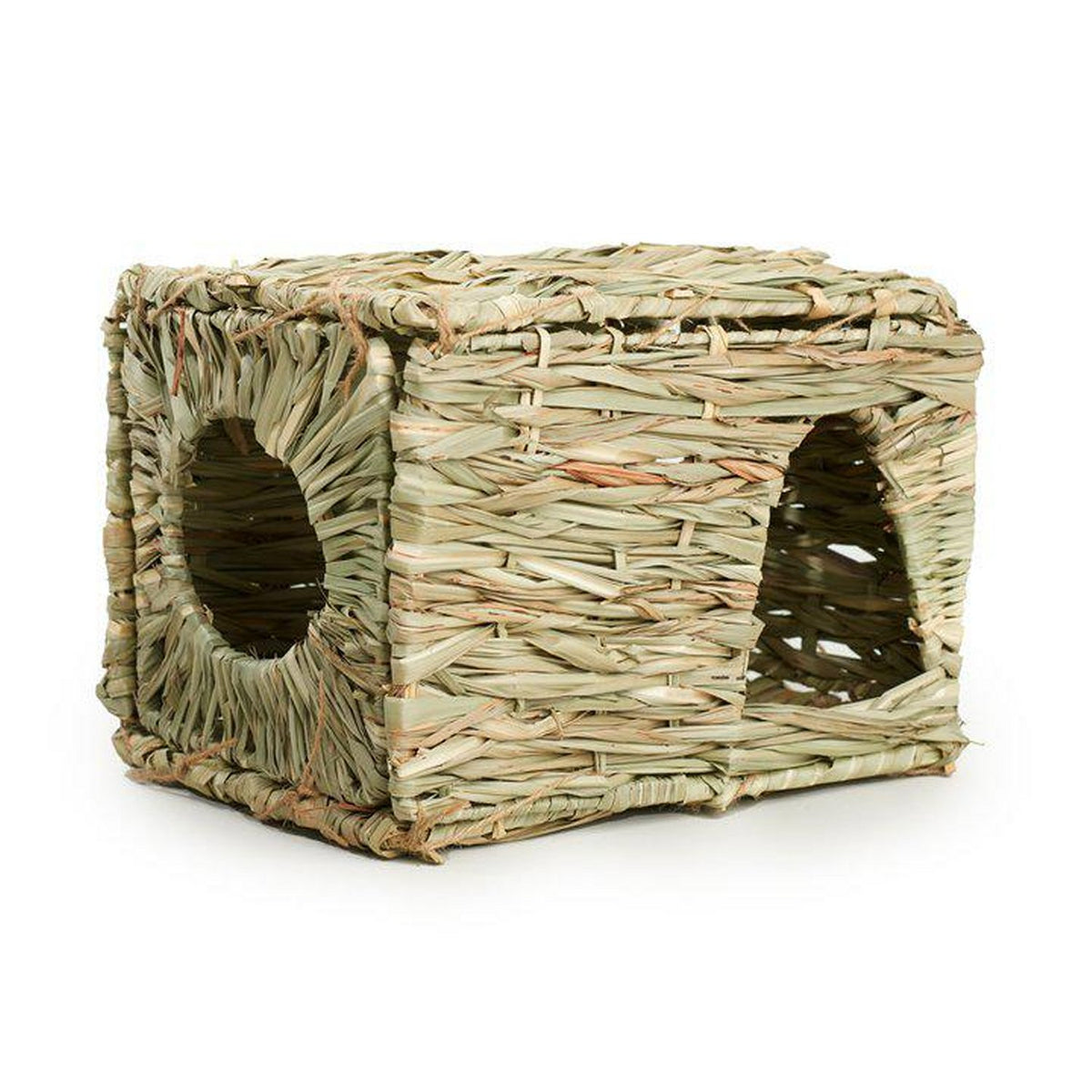 Prevue Pet Products Nature's Hideaway Large Grass Hut 1100 – Hand-Woven House for Guinea Pigs, Dwarf Rabbits and Ferrets