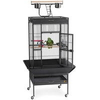 Prevue Pet Products Medium Wrought Iron Select Bird Cage 3152 in Pewter, Play Top Parrot and Cockatiel Cage