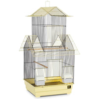 Prevue Pet Products Beijing Bird Cage 41730 in Yellow with Two Front Doors for Small to Medium Birds