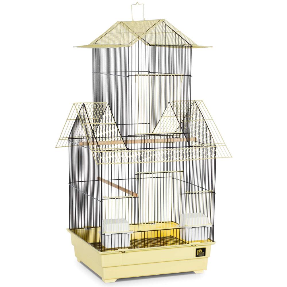 Prevue Pet Products Beijing Bird Cage 41730 in Yellow with Two Front Doors for Small to Medium Birds