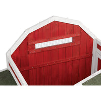 Prevue Pet Products 465 Barn Chicken Coop with Protected Run, Roosting Bars and 3-Slot Nest Box for 4 to 6 Hens