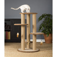 Prevue Pet Products Kitty Power Paws Multi-Tier Cat Scratching Post 7150, 37" with Padded Platforms