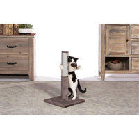 Prevue Pet Products Kitty Power Paws Play & Scratch 7151, 20.5" Jute Scratching Post with Puff Ball Toy