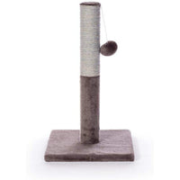 Prevue Pet Products Kitty Power Paws Play & Scratch 7151, 20.5" Jute Scratching Post with Puff Ball Toy