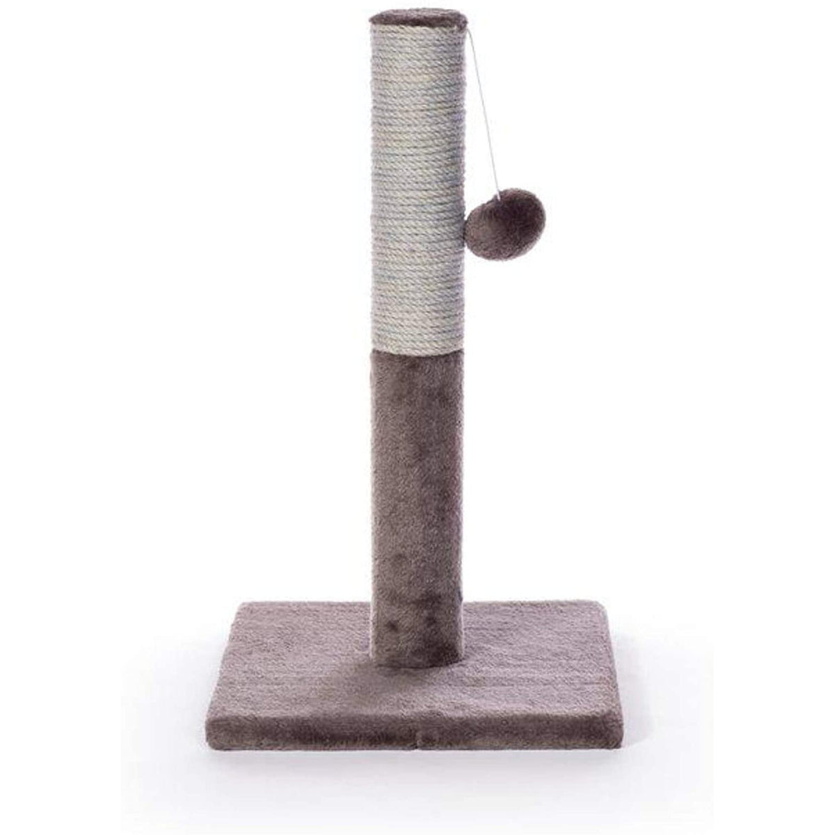 Prevue Pet Products Kitty Power Paws Play & Scratch 7151, 20.5" Jute Scratching Post with Puff Ball Toy