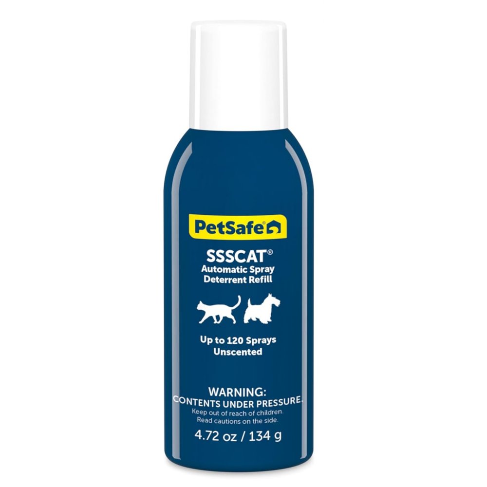 PetSafe SSSCAT Unscented Replacement Refill Can for SSSCAT Spray Deterrent PPD00-17617 - Up to 120 Sprays