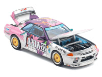 GTR R32 RHD (Right Hand Drive) #22 Masahiko Kageyama - Kazuo Shimizu "Axia" Group A "Japanese Touring Car Championship" (1991) 1/64 Diecast Model Car by Pop Race