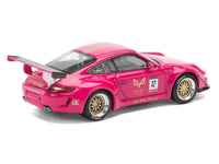 RWB 997 #12 "Hotel Ava" Pink Metallic 1/64 Diecast Model Car by Pop Race