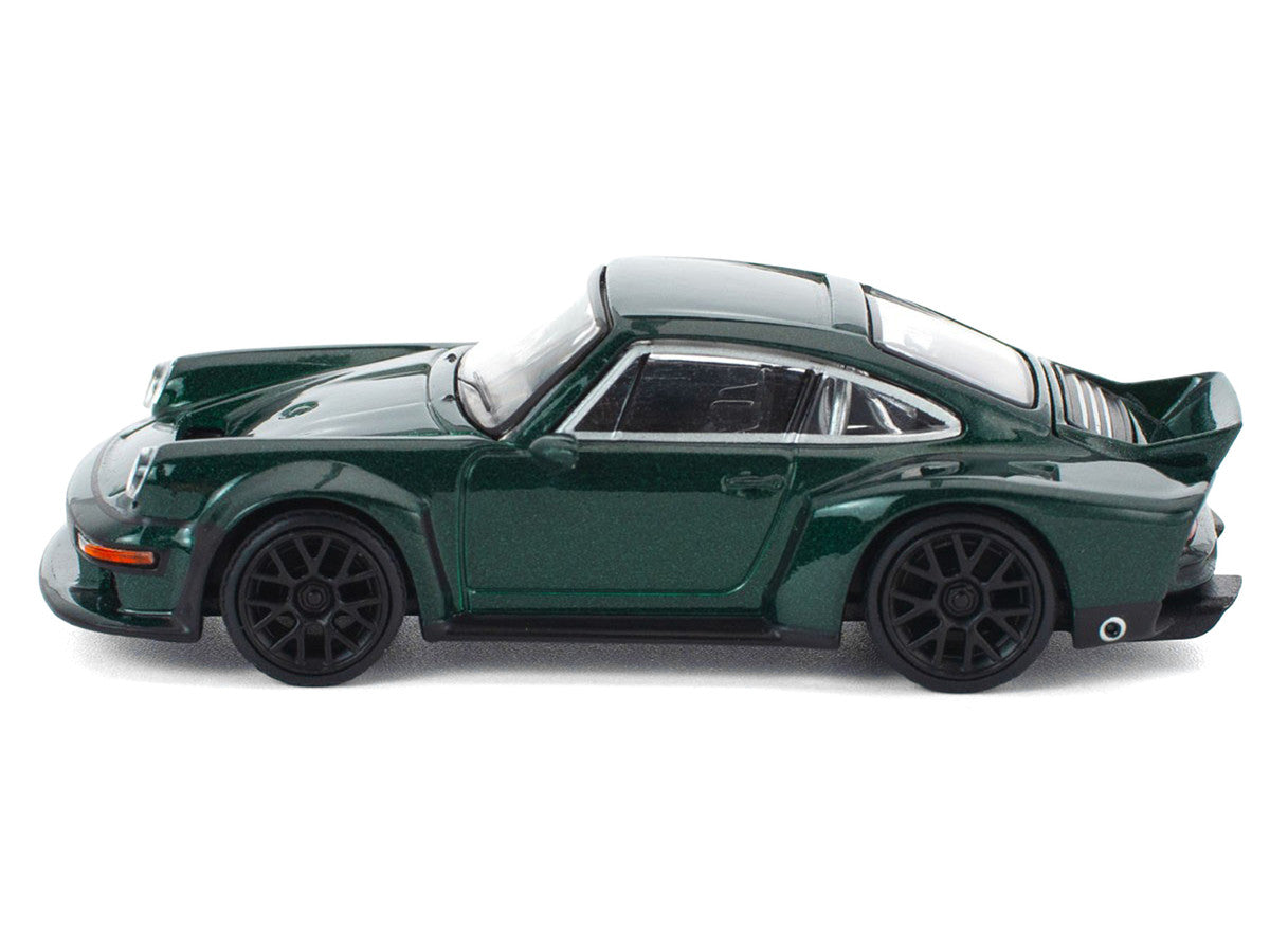 Singer DLS Turbo Green Metallic 1/64 Diecast Model Car by Pop Race