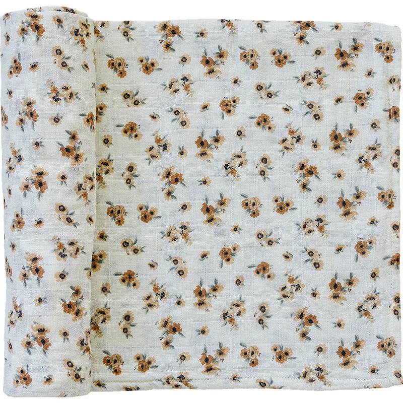 Autumn Bloom Muslin Swaddle Blanket - BIG FRENCHIES