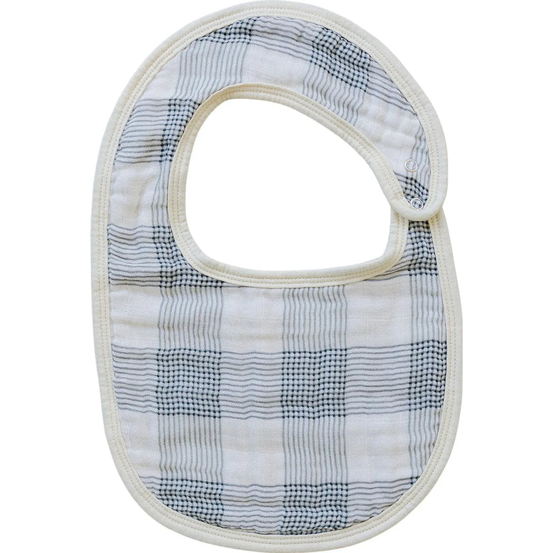 Coastal Plaid Classic Muslin Bib - BIG FRENCHIES