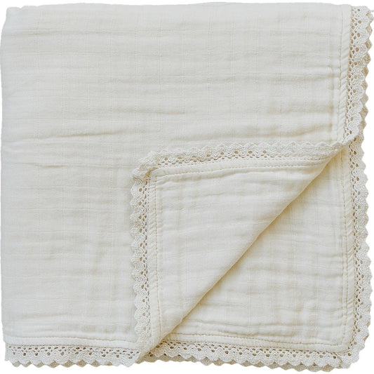 Cream Lace Muslin Quilt - BIG FRENCHIES