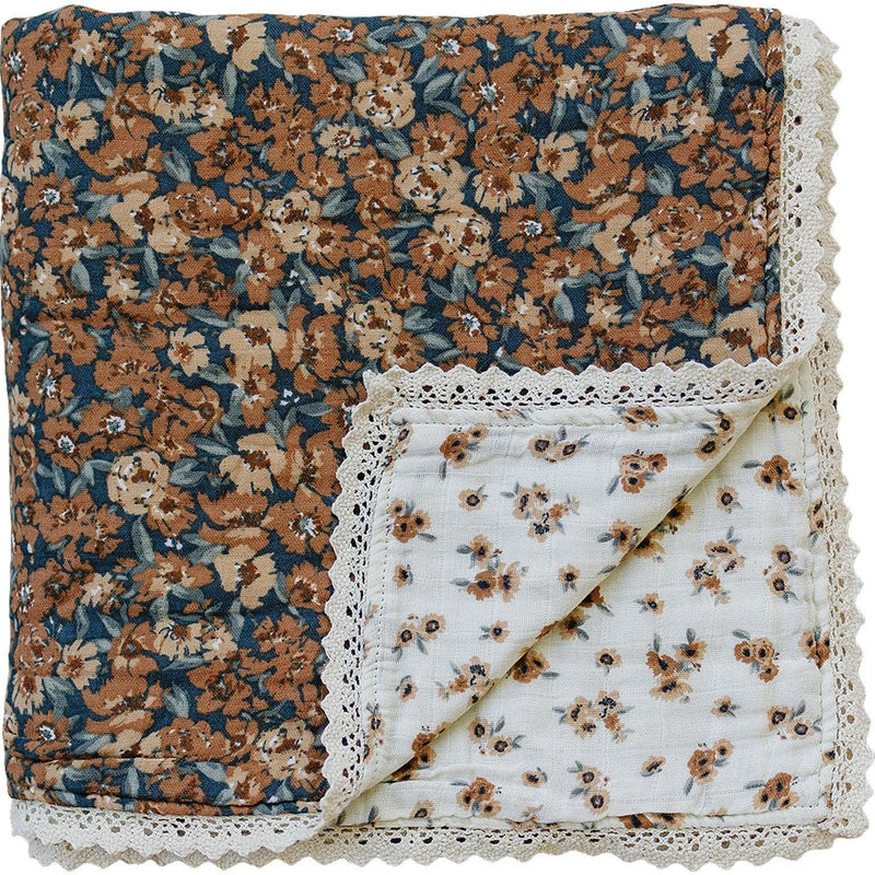 Venetian Floral + Autumn Bloom Lace Muslin Quilt - BIG FRENCHIES