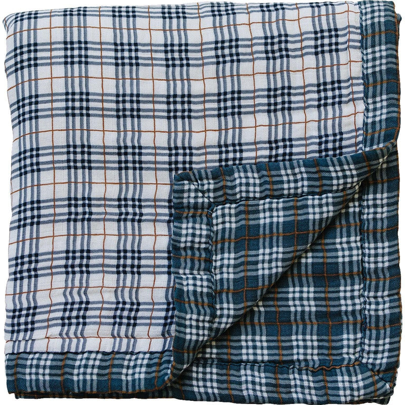 Vintage Plaid + Navy Plaid Muslin Quilt - BIG FRENCHIES