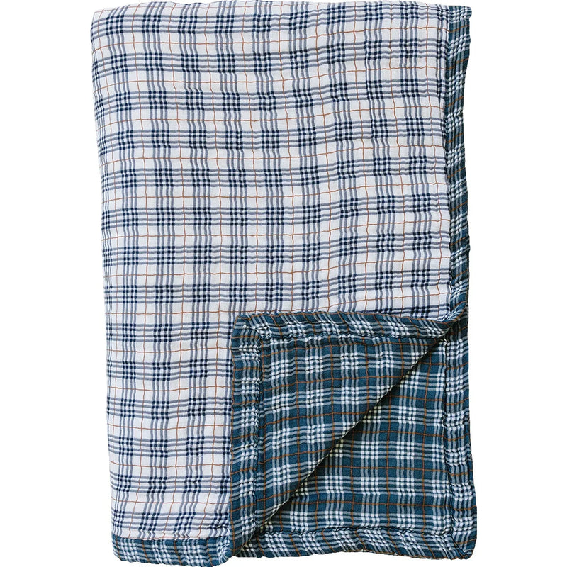 Vintage Plaid + Navy Plaid Twin Muslin Quilt - BIG FRENCHIES