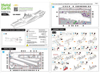 Model Kit USS Midway (CV-41) Aircraft Carrier (Challenging Difficulty) Steel Model by Metal Earth