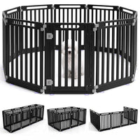 31.5" Height Indoor Outdoor Dog Playpen with 10 Panels-White