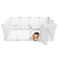 31.5" Height Indoor Outdoor Dog Playpen with 12 Panels-White