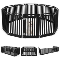 31.5" Height Indoor Outdoor Dog Playpen with 12 Panels-White
