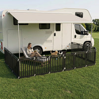 31.5" Height Indoor Outdoor Dog Playpen with 12 Panels-White