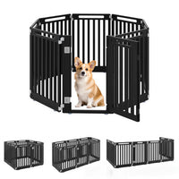 31.5" Height Indoor Outdoor Dog Playpen with 8 Panels-White