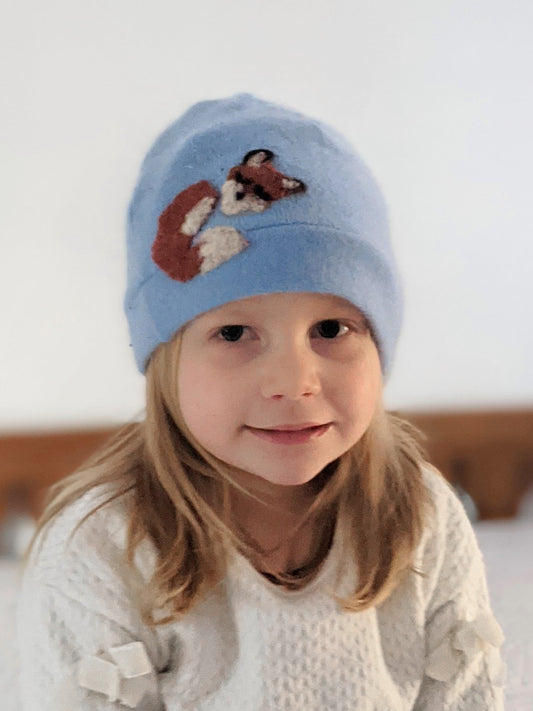 Sleeping Fox Cashmere Hat - Child - BIG FRENCHIES