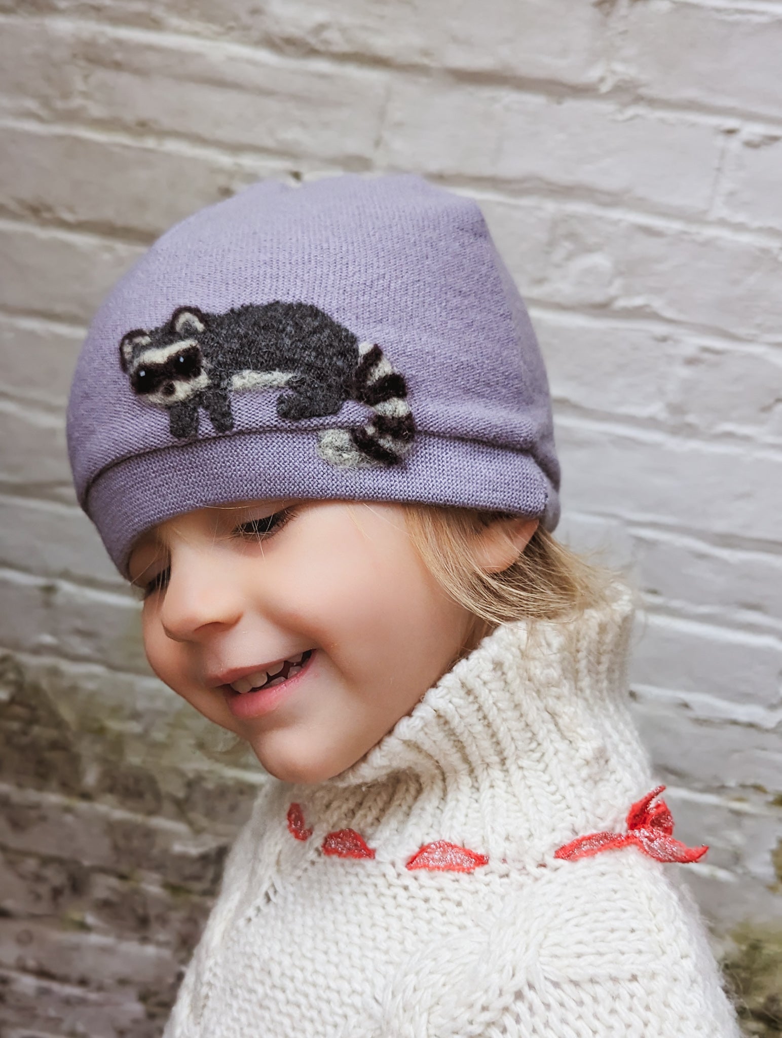 Raccoon Cashmere Hat - Toddler - BIG FRENCHIES