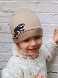 Raccoon Cashmere Hat - Toddler - BIG FRENCHIES