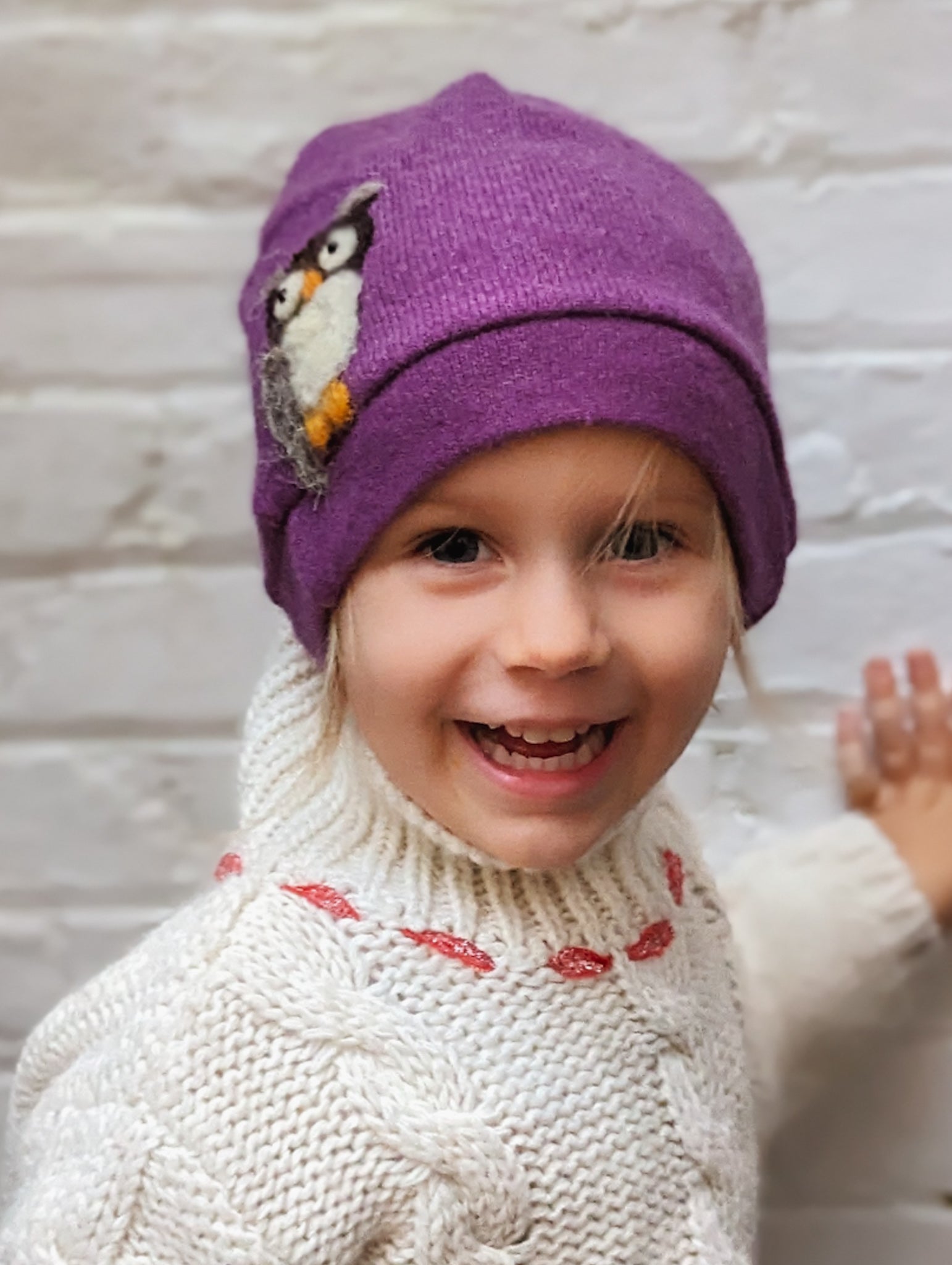 Owl Cashmere Hat - Toddler - BIG FRENCHIES