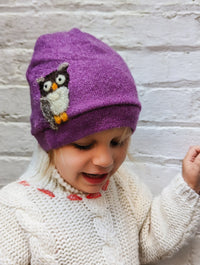 Owl Cashmere Hat - Toddler - BIG FRENCHIES