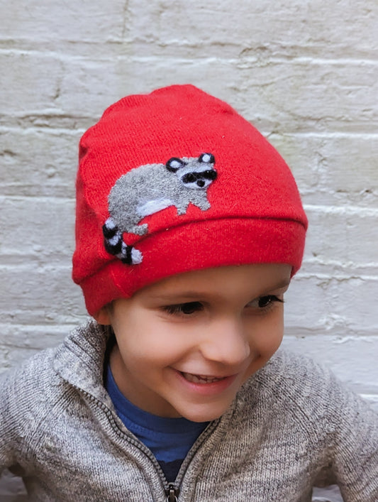 Raccoon Cashmere Hat - Child - BIG FRENCHIES