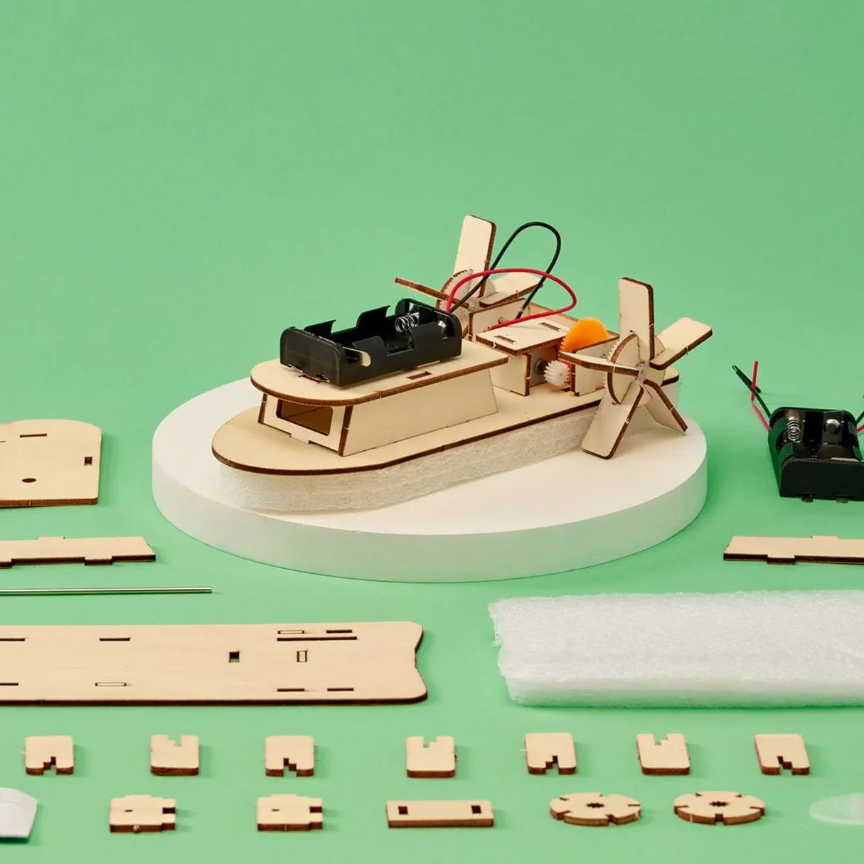 Paddlewheel Boat DIY Kit, Educational STEM Toy - BIG FRENCHIES