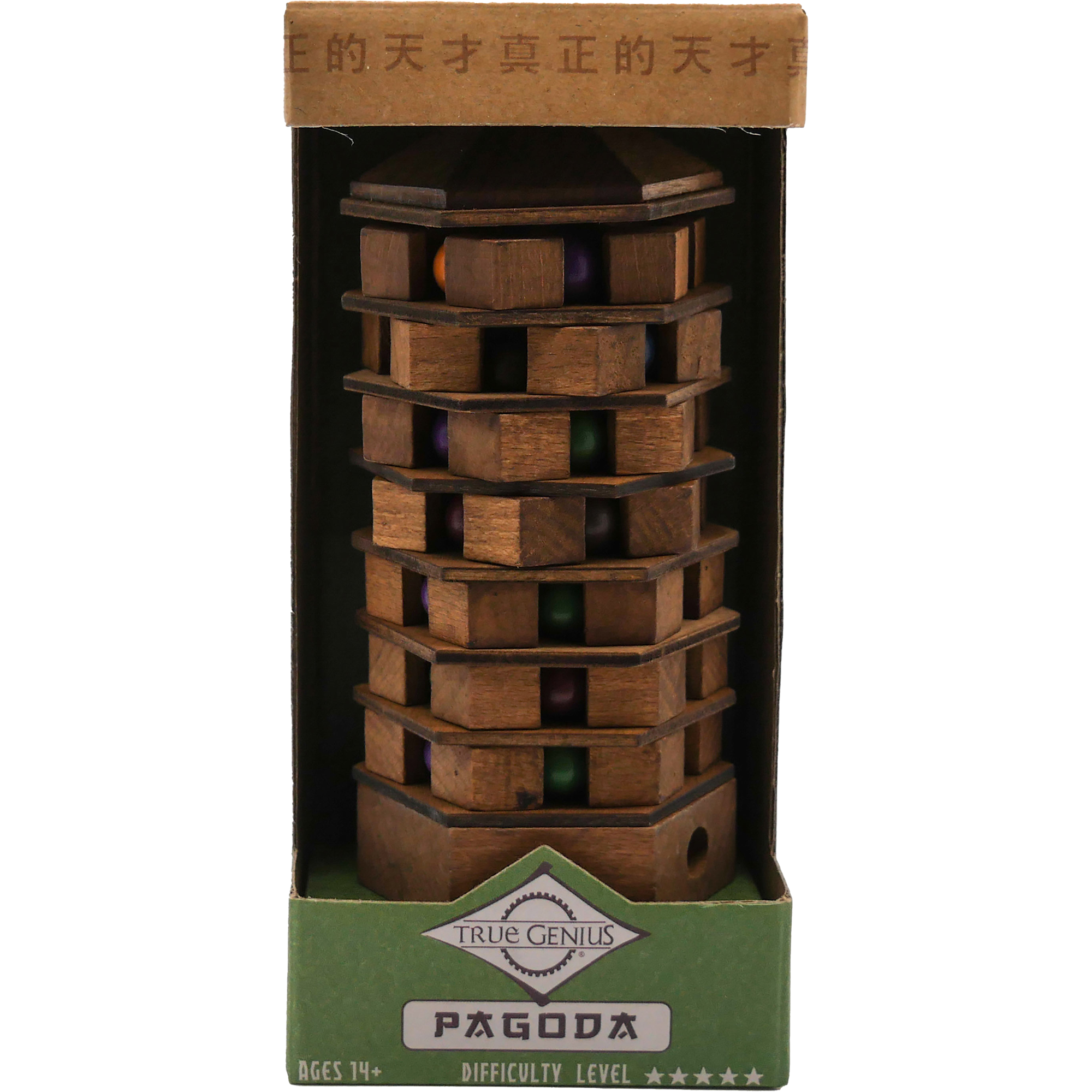 Pagoda Brainteaser Puzzle True Genius