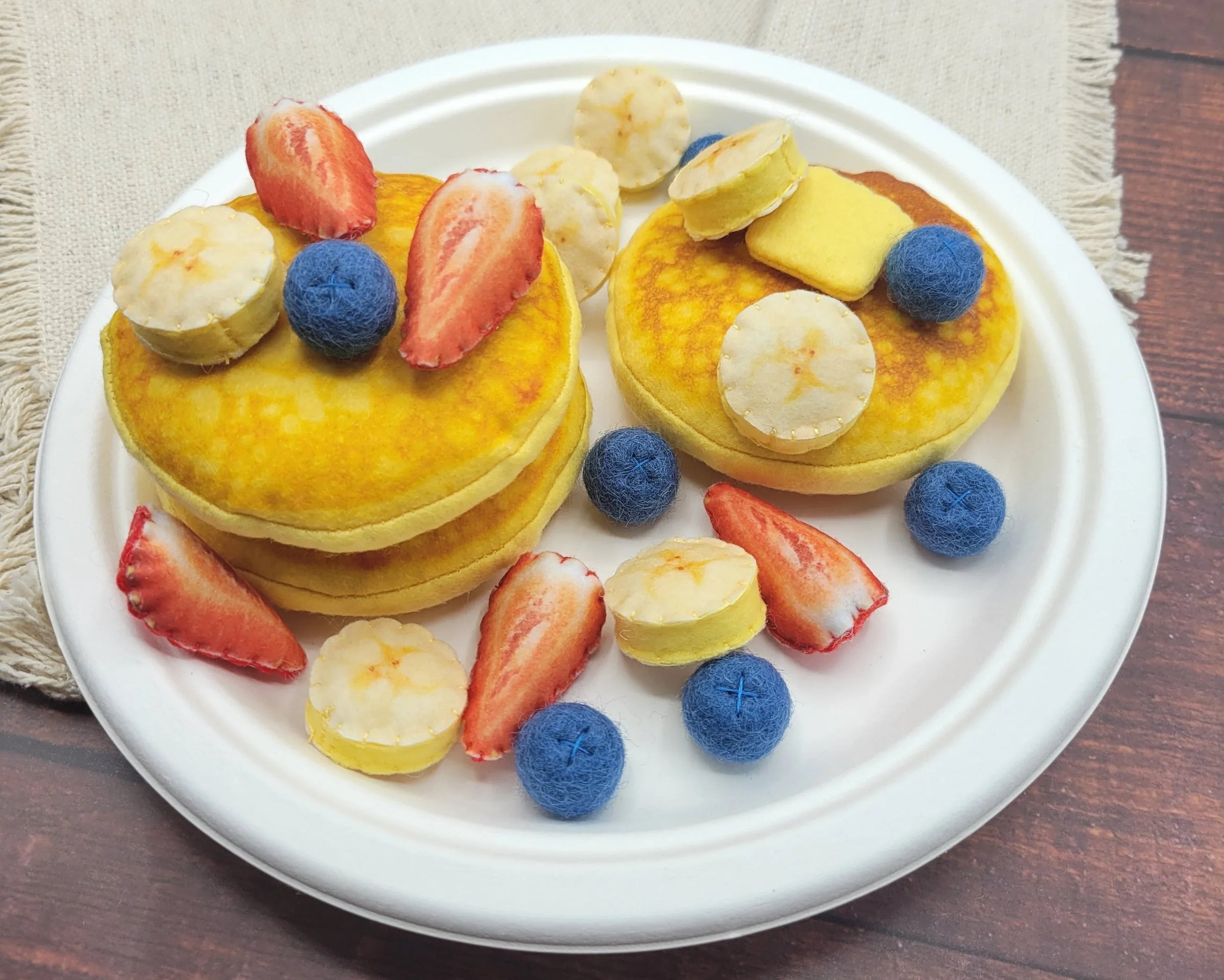 Pancake plush toy Pretend play food - BIG FRENCHIES