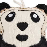 Canvas & Jute Panda-Shaped Dog Chew Toy – Durable, Safe and Non-Toxic - BIG FRENCHIES