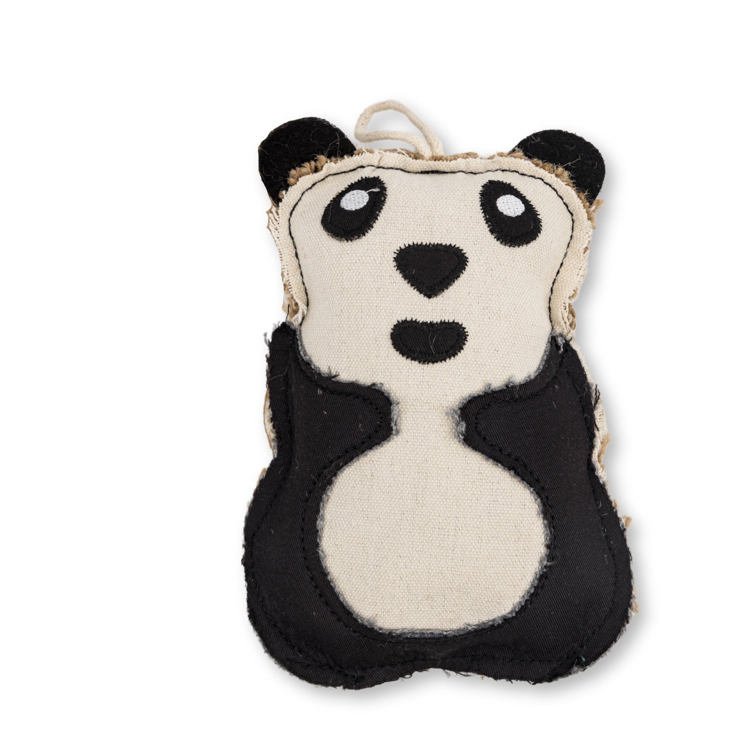 Canvas & Jute Panda-Shaped Dog Chew Toy – Durable, Safe and Non-Toxic - BIG FRENCHIES