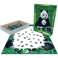 Panda & Baby 1000 Piece Jigsaw Puzzle Eurographics