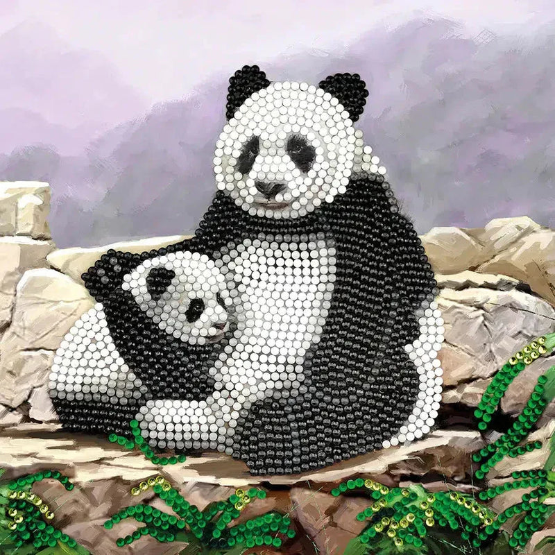 Panda Crystal Art Card Kit Craft Buddy - BIG FRENCHIES