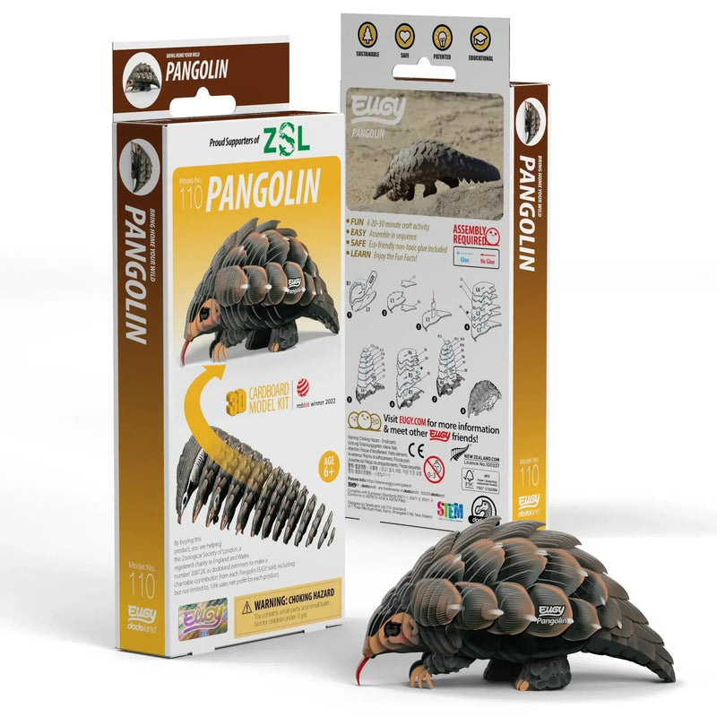 Pangolin 3D Cardboard Model Kit Eugy - BIG FRENCHIES