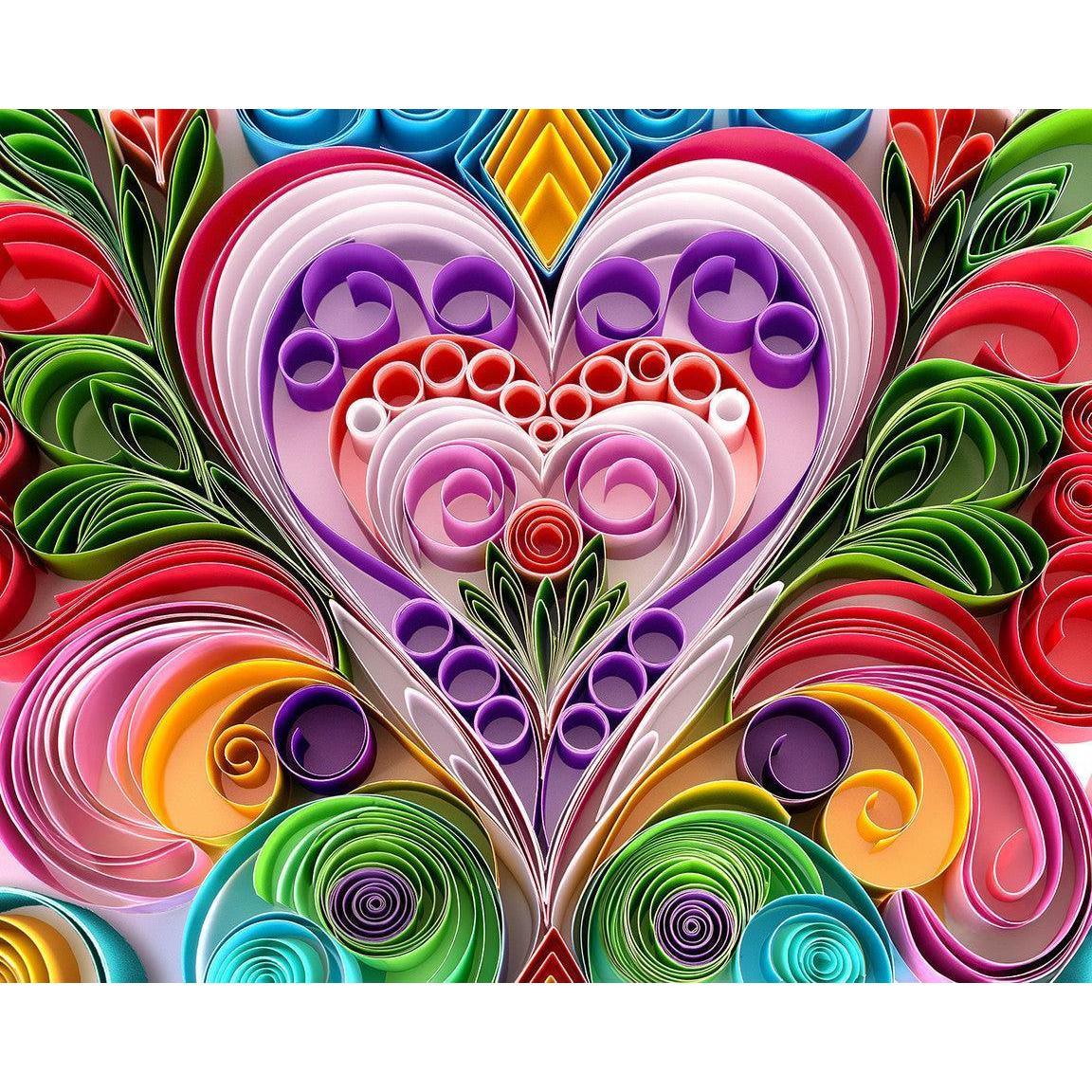 Paper Hearts 1000 Piece Jigsaw Puzzle Springbok - BIG FRENCHIES