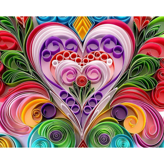 Paper Hearts 1000 Piece Jigsaw Puzzle Springbok - BIG FRENCHIES