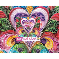 Paper Hearts 1000 Piece Jigsaw Puzzle Springbok - BIG FRENCHIES